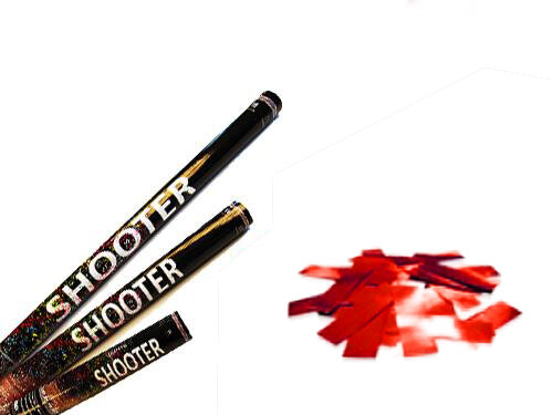Metallic Konfetti Shooter - Rot