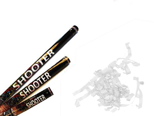 Papier Streamer Shooter - Weiss