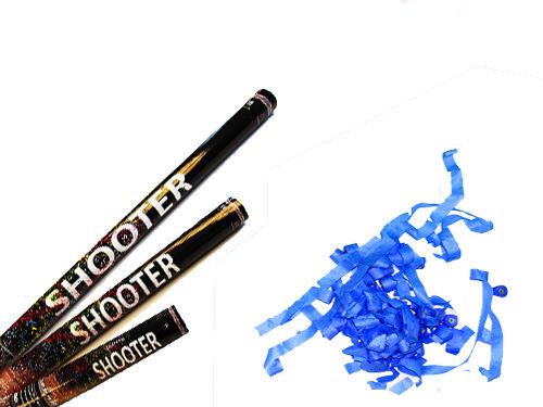 Papier Streamer Shooter - Blau