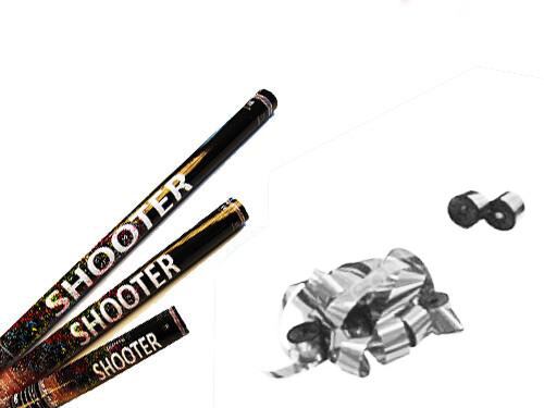 Metallic Streamer Shooter - Silber