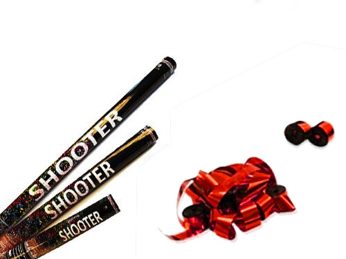 Metallic Streamer Shooter - Rot