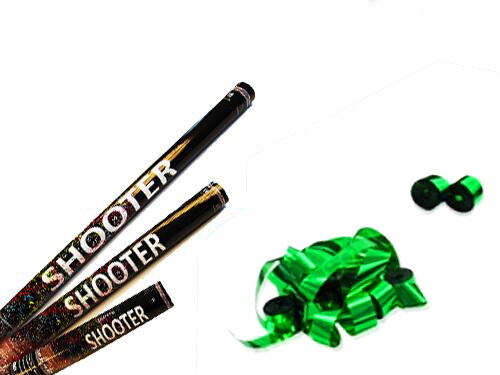 Metallic Streamer Shooter - Grün