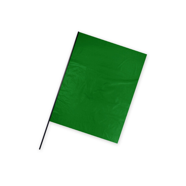 bandiera plastica - 50x75cm formato verticale - verde