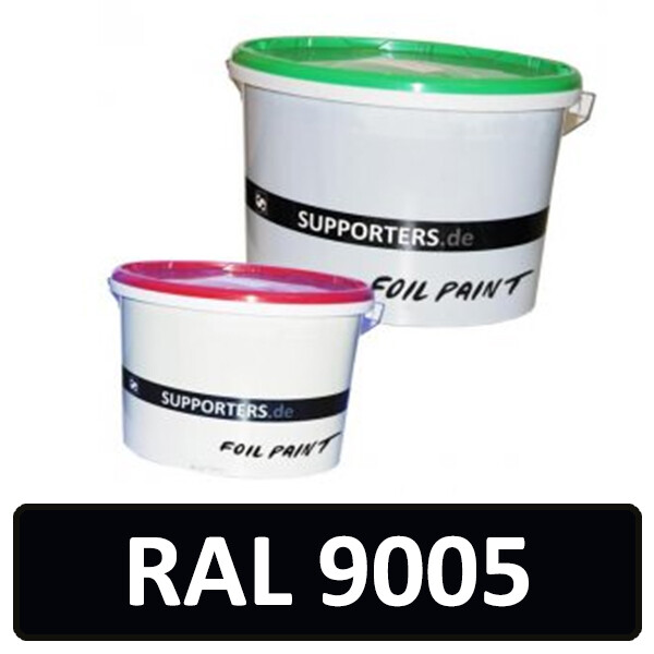 Folien Farbe Tiefschwarz RAL9005