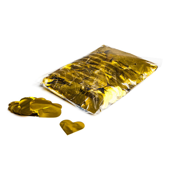 Metallic Herz Confetti 55mm - Gold 1kg