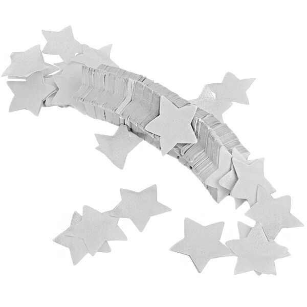 Stern Confetti Slow Fall - Weiß 1kg