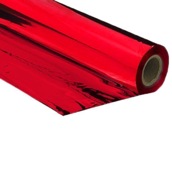 Rouleaux plastiques métalliques 1,50 x 10 mètres - Rouge