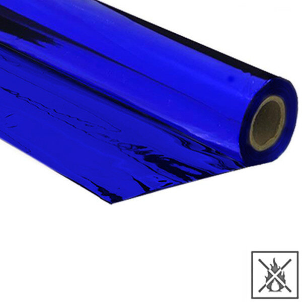 Metallic Folie Premium schwer entflammbar 1,5x30m - Blau