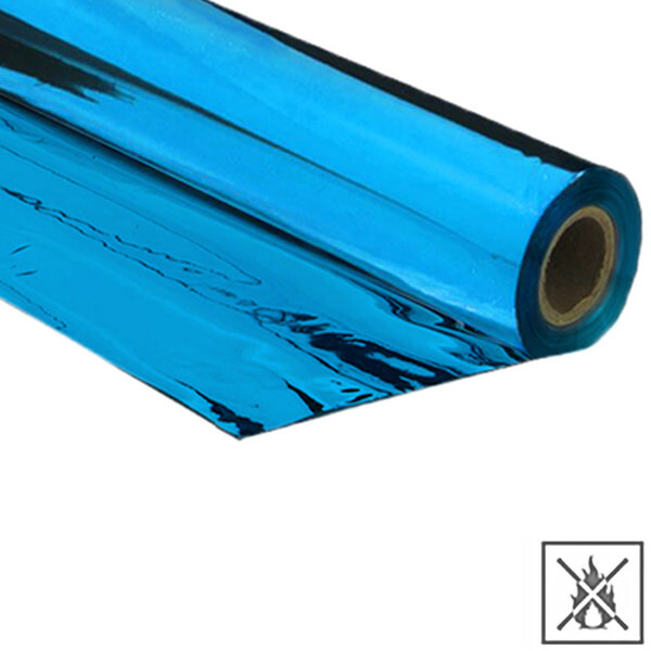 Metallic Folie Premium schwer entflammbar 1,5x30m - Hellblau