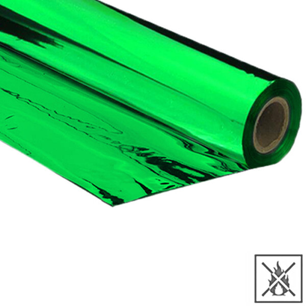 Metallic Folie Premium schwer entflammbar 1,5x1000m - Grün
