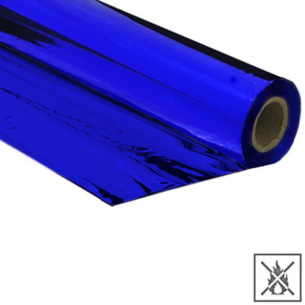 Metallic Folie Premium schwer entflammbar 1,5x10m - Blau