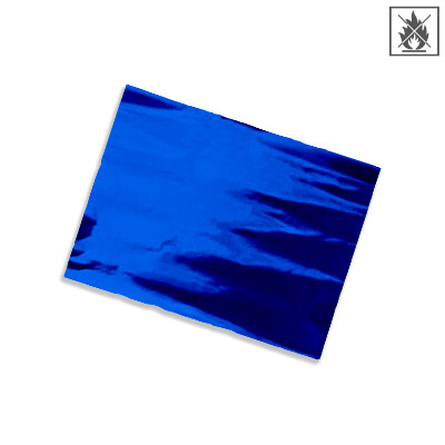 Folientafel Metallic schwer entflammbar 75x50 cm - Blau