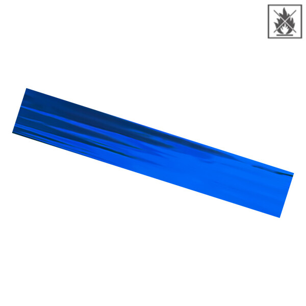 Folienschals Metallic schwer entflammbar 150x50cm - Blau