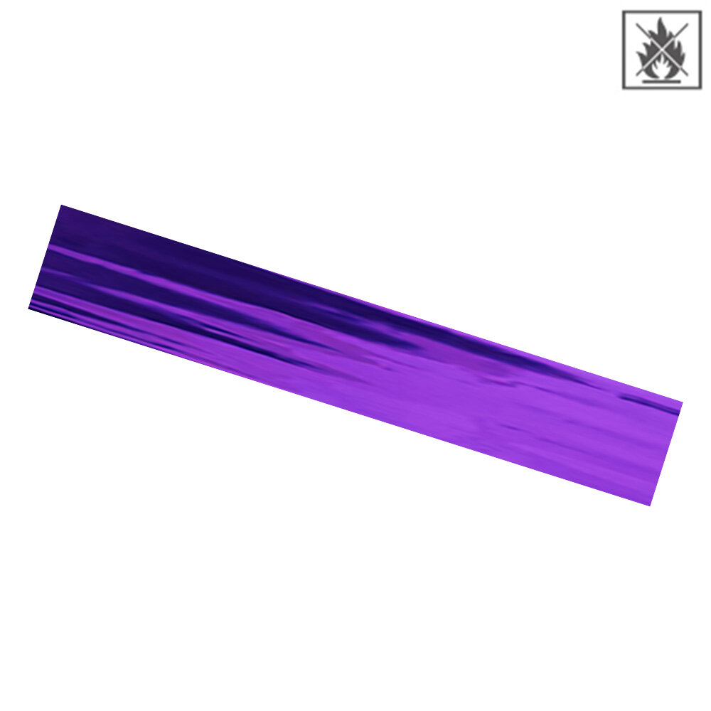 Echarpes en toiles plastifiées métallisés ignifuge 150x50cm - violet