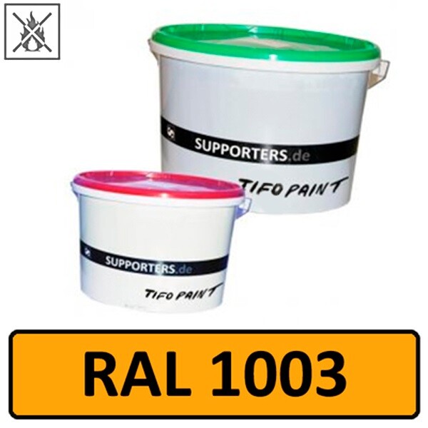 Baumwollstoff Farbe Signalgelb RAL1003 - schwer entflammbar