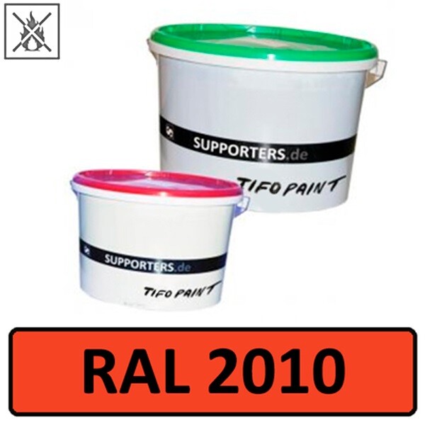 Baumwollstoff Farbe Signalorange RAL2010 - schwer entflammbar