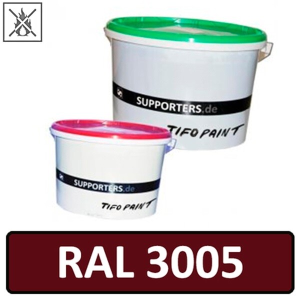 Baumwollstoff Farbe Weinrot RAL3005 - schwer entflammbar