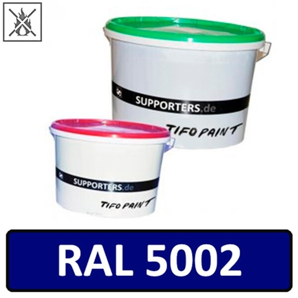 Baumwollstoff Farbe Ultramarinblau RAL5002 - schwer entflammbar