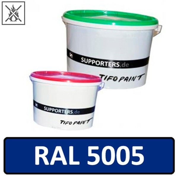 Baumwollstoff Farbe Signalblau RAL5005 - schwer entflammbar
