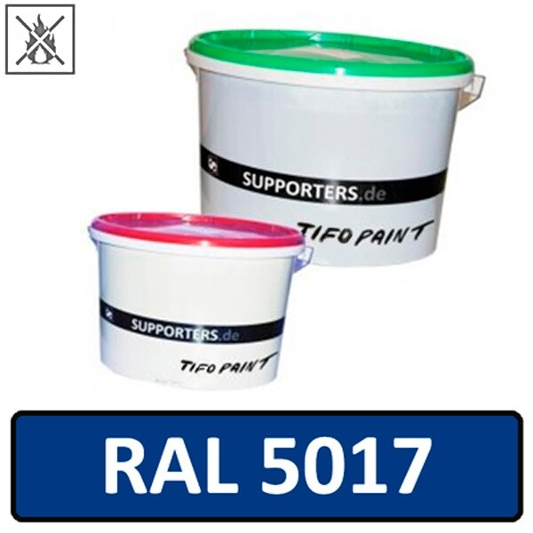 Baumwollstoff Farbe Verkehrsblau RAL5017 - schwer entflammbar