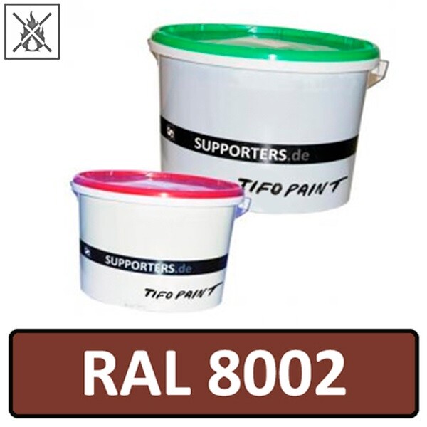 Baumwollstoff Farbe Signalbraun RAL8002 - schwer entflammbar