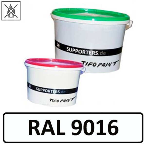 Baumwollstoff Farbe Verkehrsweiß RAL9016 - schwer entflammbar