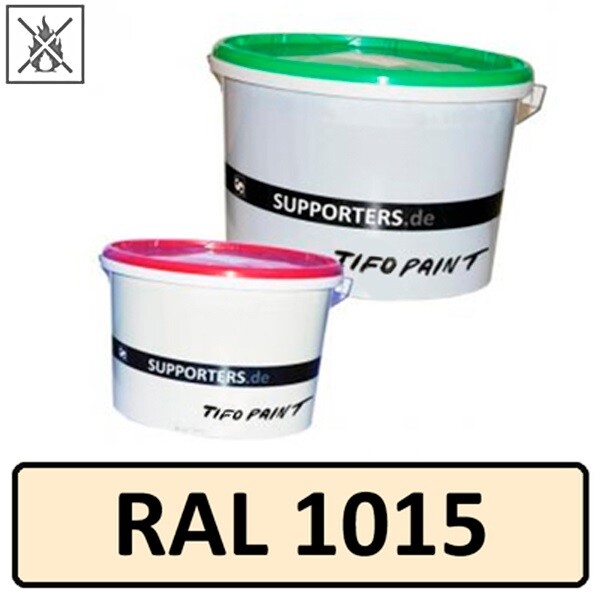 Polyesterstoff Farbe Hellelfenbein RAL1015 - schwer entflammbar
