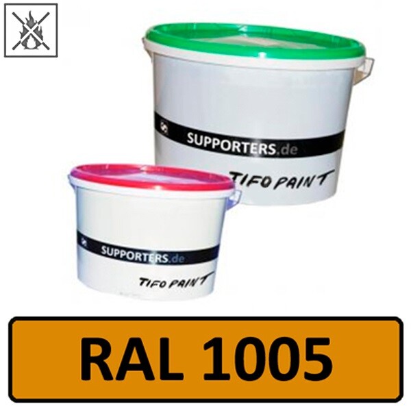 Vliesstoff Farbe Honiggelb RAL1005 - schwer entflammbar