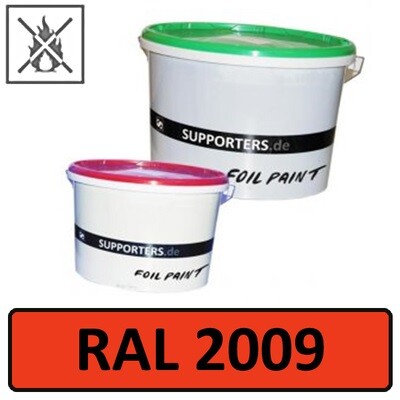 Papier Farbe Verkehrsorange RAL2009 - schwer entflammbar