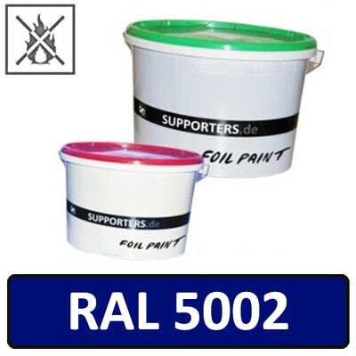 Papier Farbe Ultramarinblau RAL5002 - schwer entflammbar