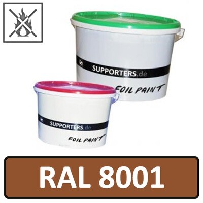 Papier Farbe Ockerbraun RAL8001 - schwer entflammbar