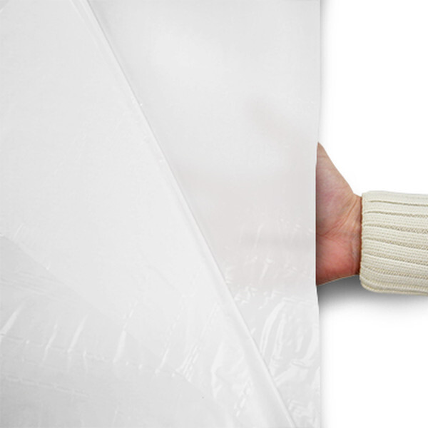 Plastic film seat cover 75x75cm - white