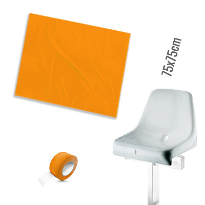 Folien Abdeckung Sitzplatz 75x75cm - Orange