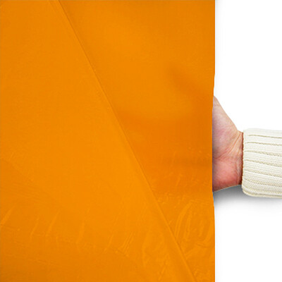 Plastic film seat cover double 75x150cm - orange